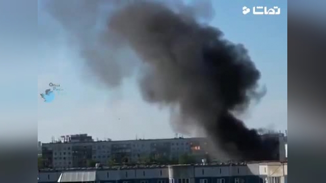 انفجار در پمپ بنزین روسیه