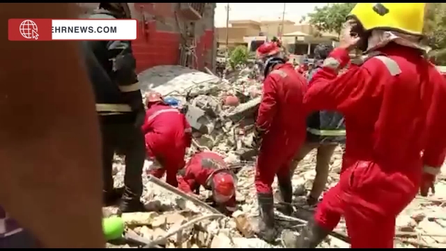 انفجار مهیب در شمال بغداد و سقوط یک ساختمان