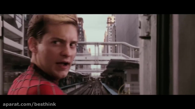 فیلم مرد عنکبوتی ، صحنه نجات قطار در شهر توسط مرد عنکبوتی