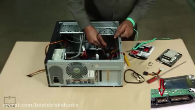 دانلود ویدیو ی آموزش نصب هارد دیسک در کیس
