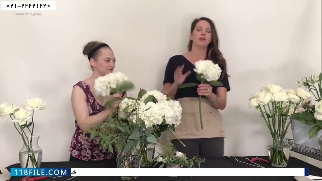 آموزش گل آرایی- فیلم آموزش گل آرایی-آموزش چیدمان گل با گل داوودی