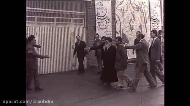 فیلم خام ورود امام به ایران 