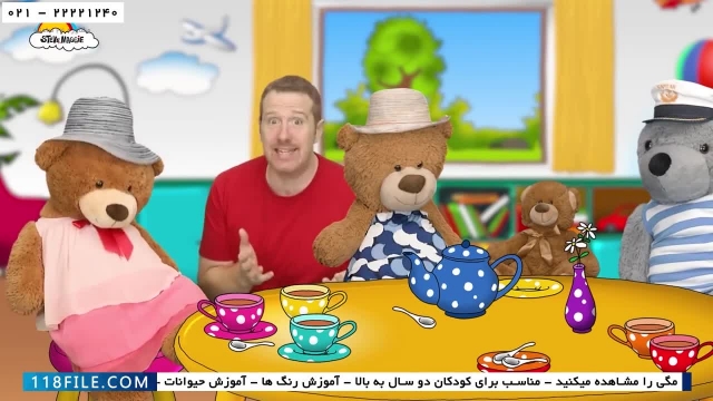 آموزش زبان به کودکان-انیمیشن استیو اند مگی-داستان خرس ها 1