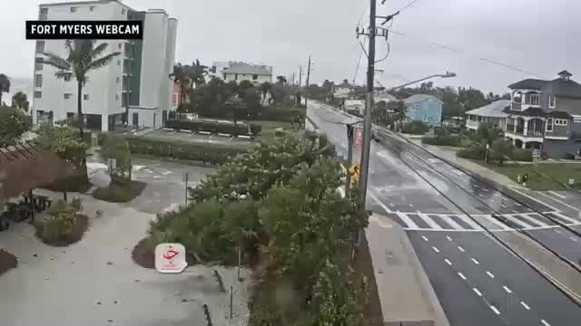 تایم لپس از لحظه وقوع طوفان در فلوریدای آمریکا | ببینید 
