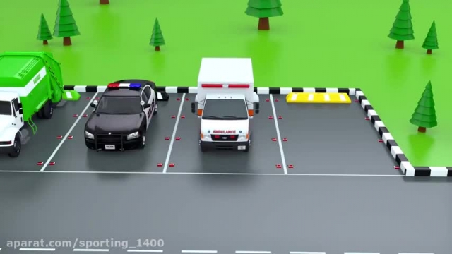 دانلود انیمیشن ماشین بازی این قسمت یادگیری رنگ ها با کارتون پارکینگ 