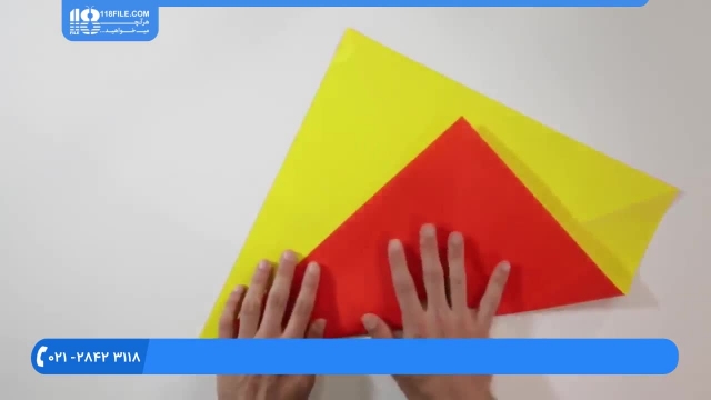 آموزش اوریگامی | آموزش کاردستی | اوریگامی ( کاردستی پاپیون سه بعدی )