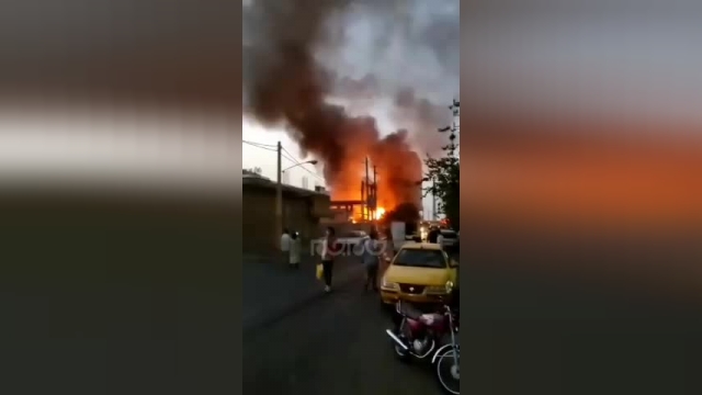 انفجار پمپ گاز در قرچک ورامین 5 مصدوم بر جا گذاشت | فیلم