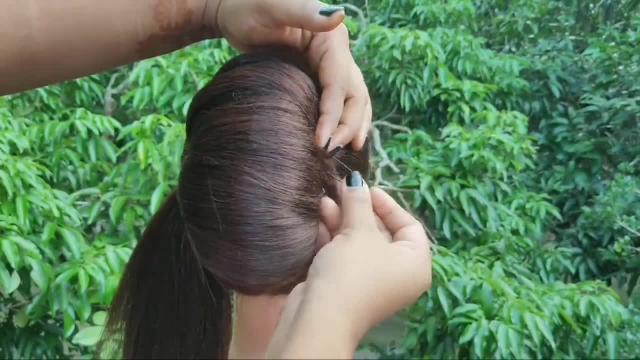 آموزش متفاوت شینیون خطی مو با کمترین وسایل در کمترین زمان