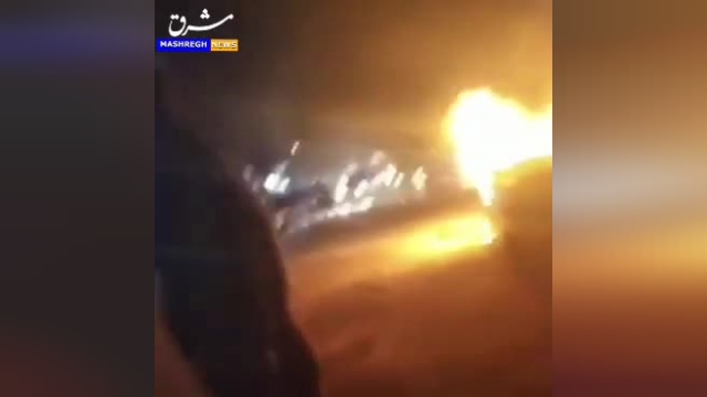 آتش زدن ماشین یک طلبه در یاسوج | فیلم