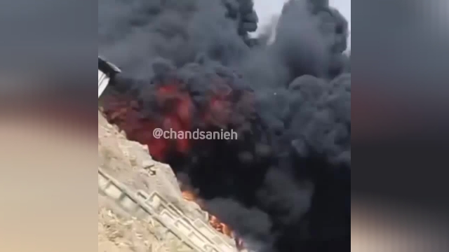 فیلم آتش‌سوزی مهیب در پتروشیمی گلپایگان 