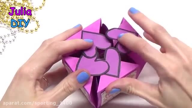 ساخت جعبه کادو با اوریگامی