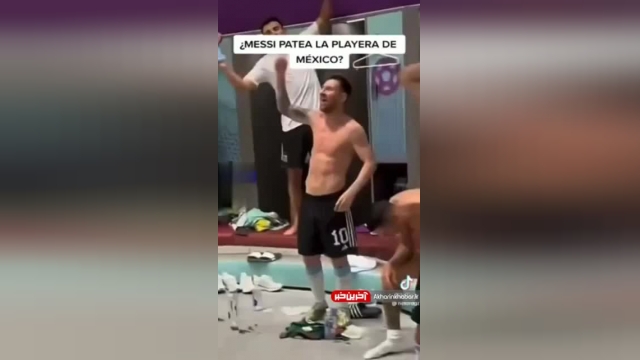 فیلم لگد کردن پیراهن مکزیک توسط مسی | دلیل تهدید شدن مسی در جام جهانی 