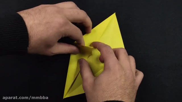 آموزش ساده و جالب اوریگامی ساخت سگ کاغذ‌ی