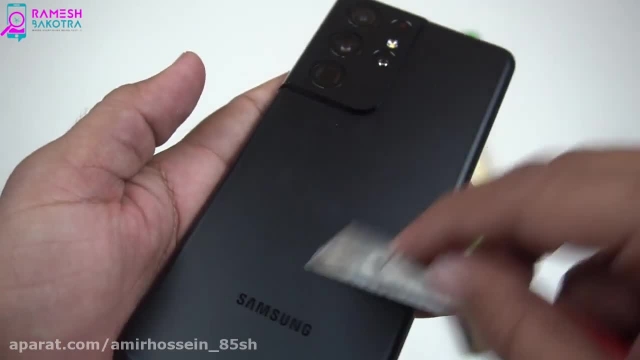 کلیپ تخصصی درباره تست مقاومت گوشی سامسونگ گلکسی اس 21 اولترا Samsung Galaxy S21 
