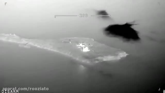 فیلم بمباران «جزیره مار» از جانب نیرو های روسیه | ویدیو